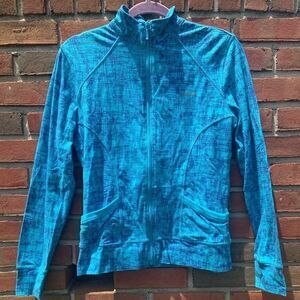 Reebok Lightweight Blue and Purple Printed Jacket